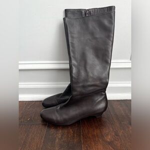 J. Jill riding Boots dark Brown chocolate Leather soft 8.5